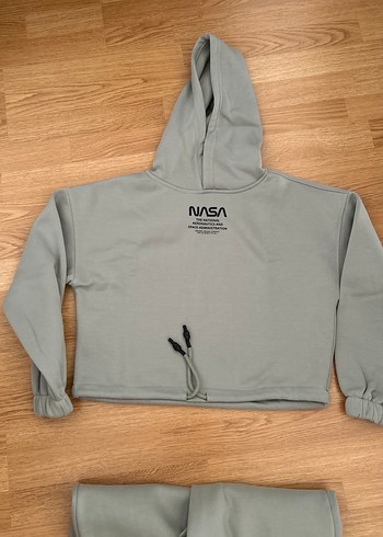 Happiness Açık yeşil NASA Kapüşonlu Sweatshirt ve Eşofman Takımı