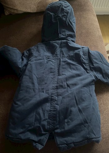 Gri Erkek Çocuk Kürklü Street Wear Mont - Görsel 5