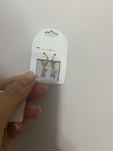 Beden altın Renk İki adet küpe