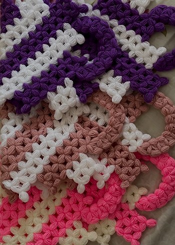 Renkli Örgü Banyo lifi - Görsel 2