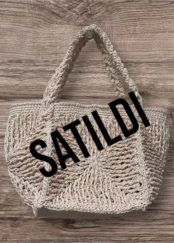 Mozaik model örgü çanta - Görsel 3