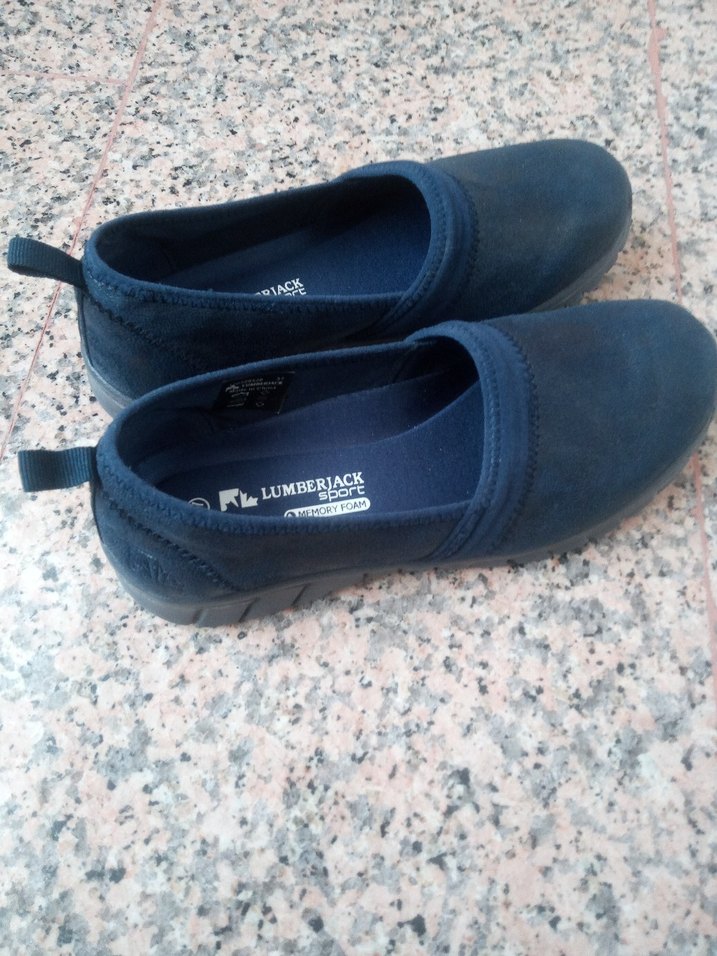 Lacivert Kadın Dolgu Topuk Ayakkabı - Görsel 2