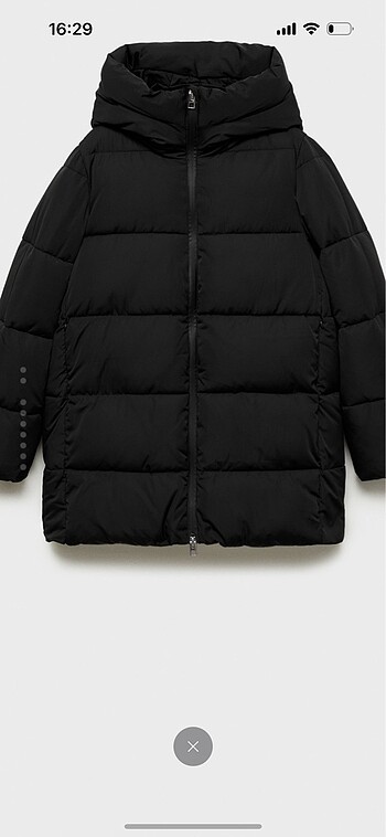 m Beden Mango kapüşonlu anorak mont