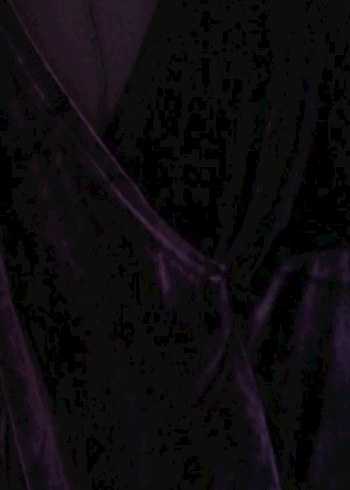 Kadın tesettür kadife Mor Uzun Elbise - Görsel 2