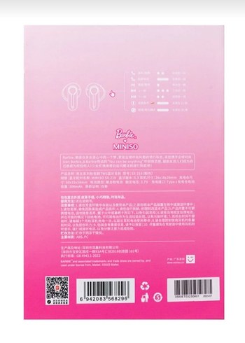 Barbie Pembe Bluetooth Kulaklık ve Çanta Seti - Görsel 4