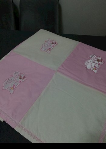 Nakışlı Pembe Çocuk Battaniyesi - Görsel 4