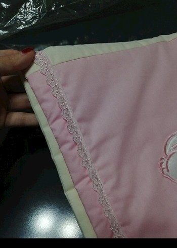 Nakışlı Pembe Çocuk Battaniyesi - Görsel 7