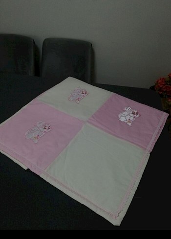 Nakışlı Pembe Çocuk Battaniyesi - Görsel 3