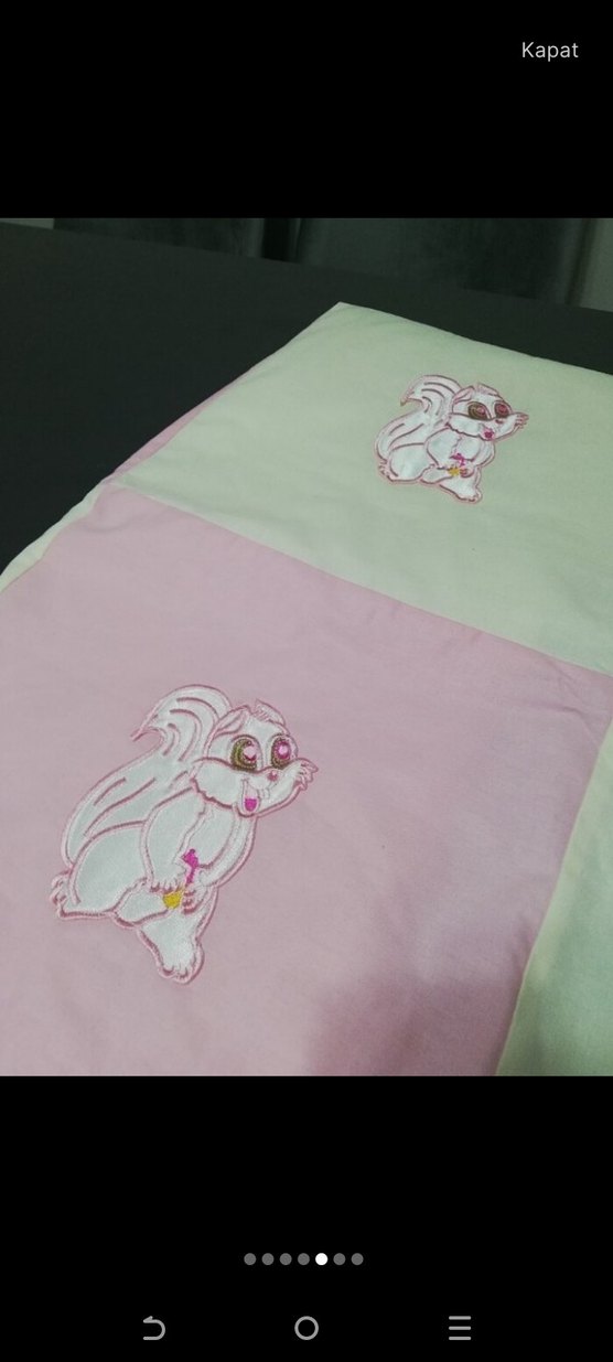 Nakışlı Pembe Çocuk Battaniyesi - Görsel 5