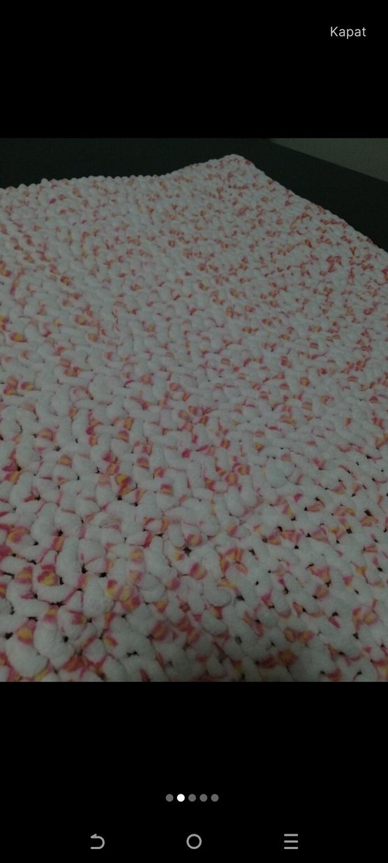 Beyaz Yumuşak Dokulu Battaniye - Görsel 2