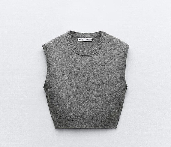 zara crop süveter