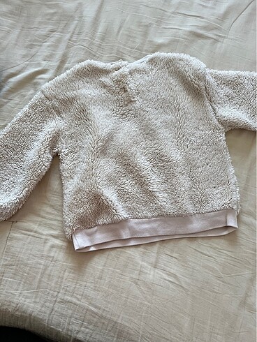 4 Yaş Beden ten rengi Renk Krem rengi peluş sweatshirt