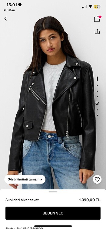 BERSHKA Deri Ceket
