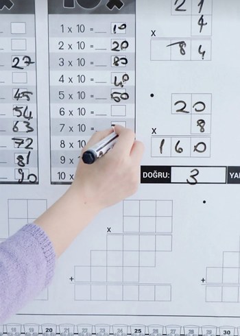 Yapıştırıcı, Bant ve Çivi Gerektirmeyen Çarpım Tablosu - Görsel 3