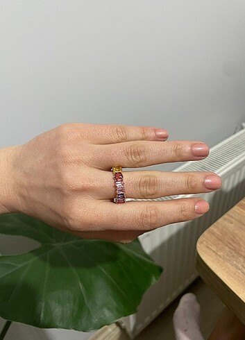 Cartier xuping 18 ayar kaplama tamtur yüzük 9 no