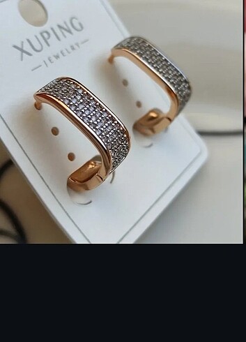 Diğer Xuping 18k baget küpe