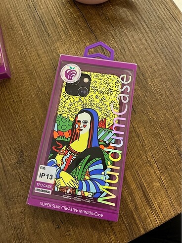 iPhone 13 14 uyumlu mona lisa desen kılıf