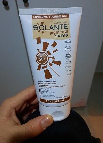 Diğer SOLANTE PİGMENTA TINTED SPF 50+ GÜNEŞ KREMİ 150 ML