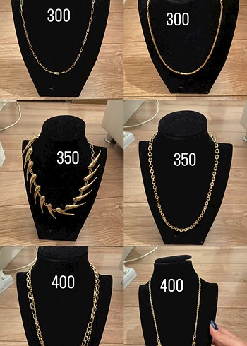 Klasik Vintage Gold Zincir Kolye