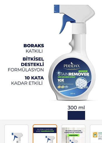 Farmasi Peradax Stain Remover Leke Çıkarıcı Sprey 300ml