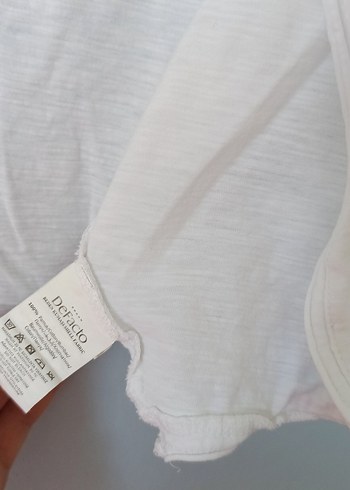 Kız Çocuk Beyaz Keten Kısa Kollu Bolero - Görsel 3