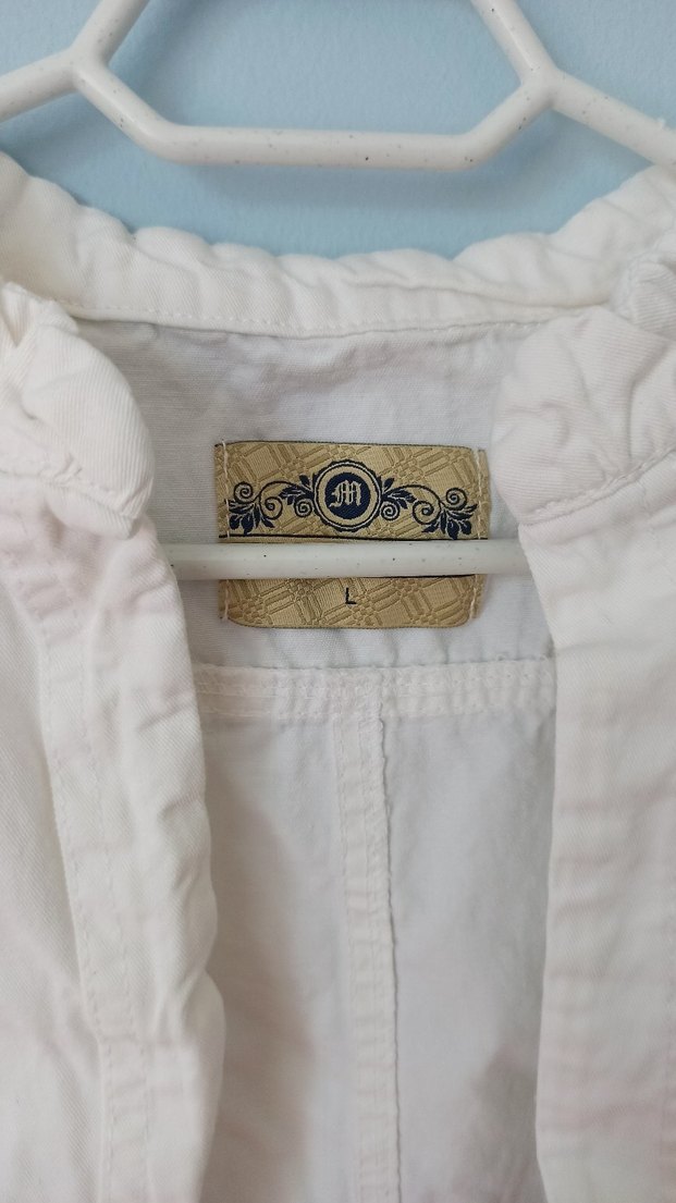 Kız Çocuk Beyaz Keten Kısa Kollu Bolero - Görsel 2