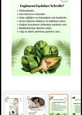 Royal & Shine Yeşil Kahve ve Enginar Latte 140g - Görsel 3