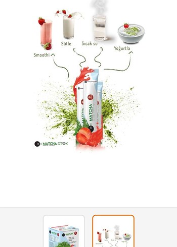 Revolution Matcha Yeşil Çay Spirulina Tozu 10'lu