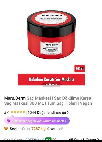 L'Oréal Paris Dökülme karşıtı Saç maskesi