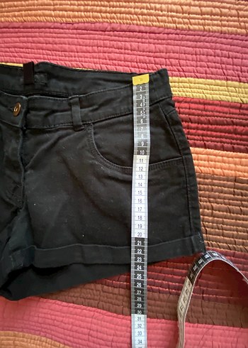 xs Beden mavi Renk H&M SİYAH MİNİ ŞORT
