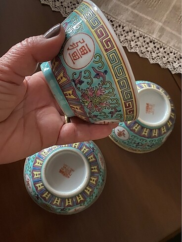 YEŞİL ÇİN PORSELENİ KASE