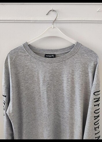 l Beden gri Renk Gri Sweatshirt 