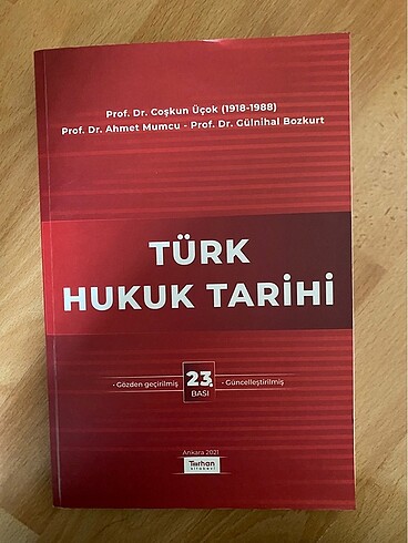 Türk hukuk tarihi kitabı