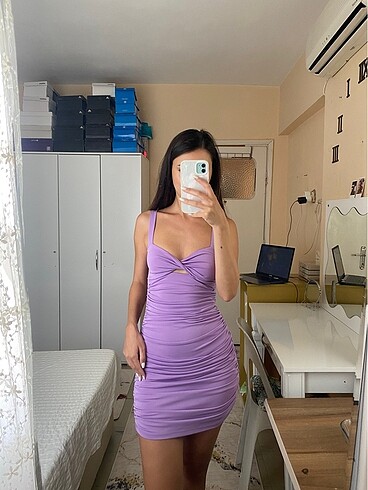 s Beden Dilvin lila elbise