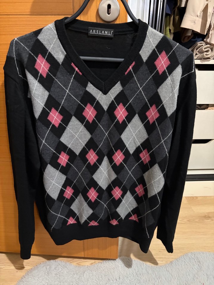 Erkek V Yaka Triko Kazak - Görsel 2