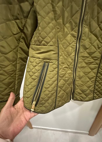 40 Beden H&M Dik Yakalı Kadın Mont