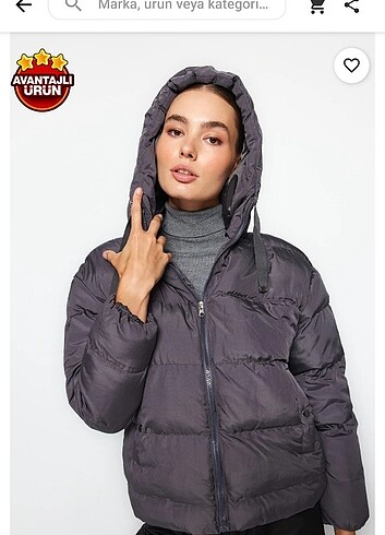 Trendyol & Milla trendyolmilla 38 beden antrasit mont