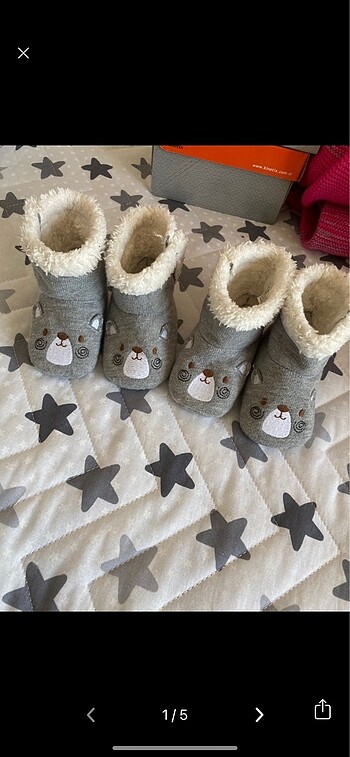 LCW unisex ikiz bebek panduf/ev botu