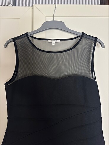 Koton siyah elbise - Görsel 5