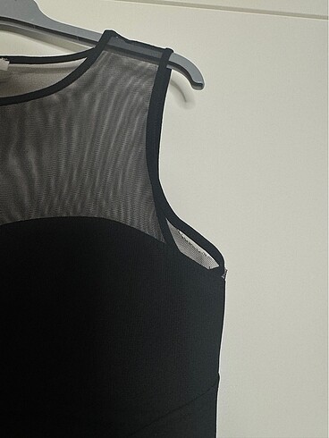 Koton siyah elbise - Görsel 6