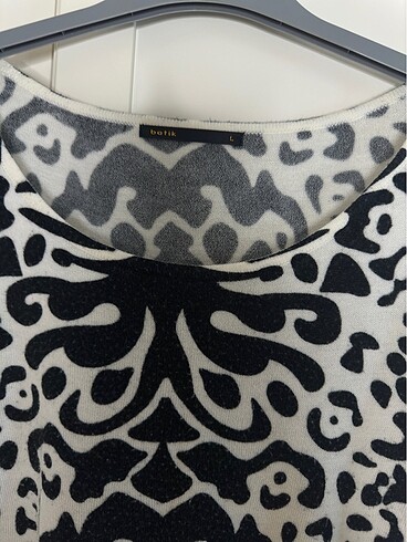 Zebra desen kazak triko tunik - Görsel 4