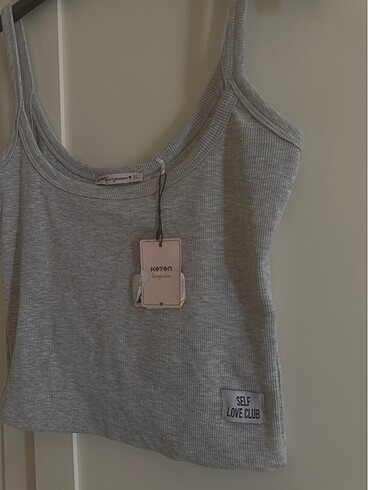 xl Beden Koton gri crop