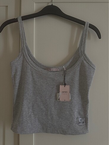 Koton gri crop