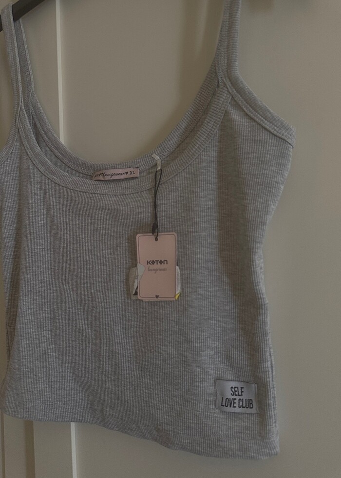 Koton gri crop - Görsel 3