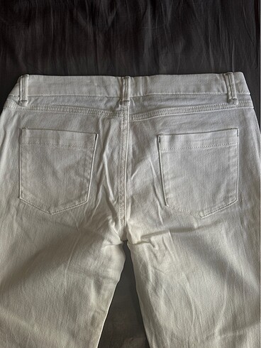 Beyaz kot pantolon - Görsel 5