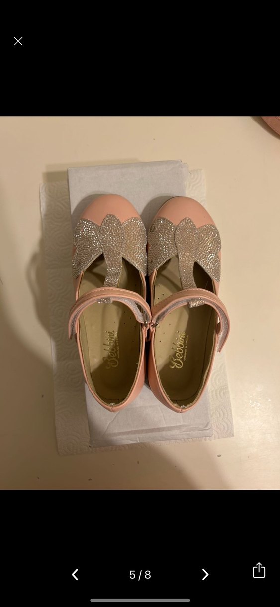 Bebbini Kız Çocuk Pembe Babet - Görsel 5