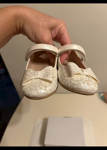 Krem Rengi Kız Çocuk Babet - Görsel 5