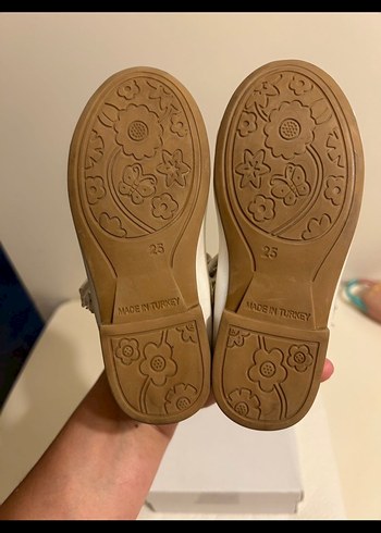 Krem Rengi Kız Çocuk Babet - Görsel 4