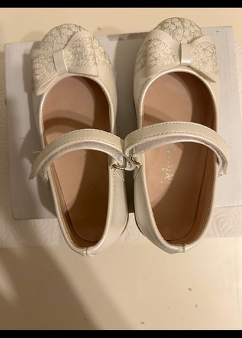 Krem Rengi Kız Çocuk Babet - Görsel 3