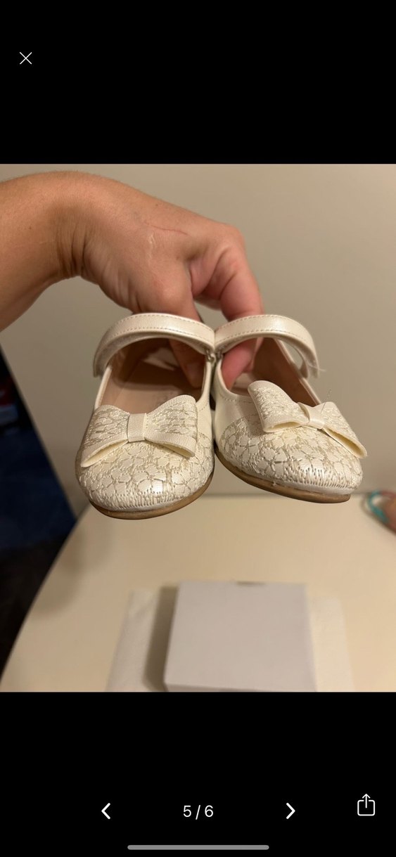 Krem Rengi Kız Çocuk Babet - Görsel 5